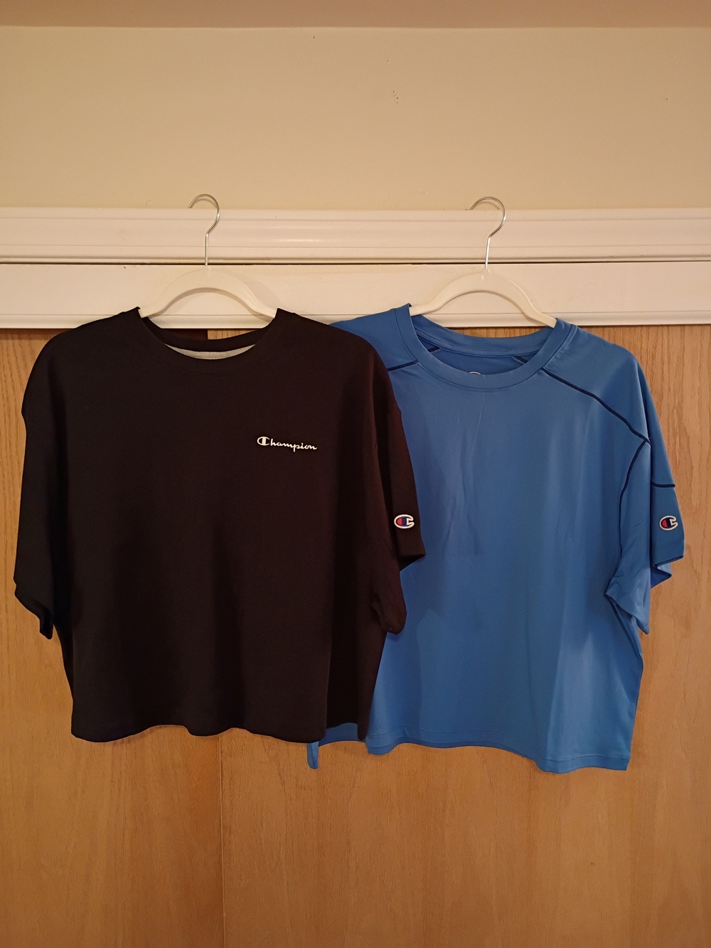 Champion Women's Black and Blue Short-Sleeve Tees - 2 Pack